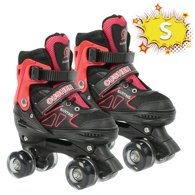 Produktbild von Kinder Inline Skates Verstellbar Größe für Mädchen, Jungen, Anfänger S: 27-32