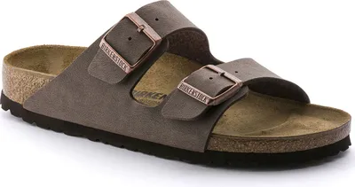 Produktbild von Birkenstock Arizona Herren-Pantoletten in Braun – weite Passform