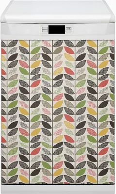 Produktbild von Küche Magnet für Spülmaschine  Abwaschbar 45x80 cm Geschirrspüle  - Colourphul -Muster