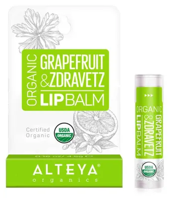 Produktbild von Lippenbalsam mit Grapefruit und Geranie Alteya Organics 5 g