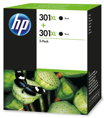 Produktbild von HP Original 301 Druckerpatronen - Doppelpack schwarz (D8J45AE)