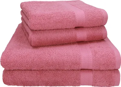 Produktbild von Betz 4-tlg. Handtuch-Set PREMIUM - 2 Liegetücher 2 Handtücher 100% Baumwolle  Farbe:  altrosa