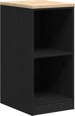 Immagine prodotto di Armadietto da Garage Nero 40x51x85 cm in Legno Massello di Pino