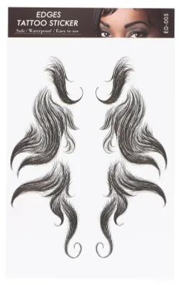 Produktbild von Frauen Kanten Frisuren Tattoo Haar Aufkleber Rand wasserdicht gefälschte Hailine StickerED-05