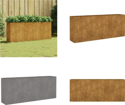 Obrázek produktu pro vidaXL Zvýšený záhon 200x40x80 cm Corten ocel - Zvýšený záhon - Zvýšený záhon - Květináč - květináč