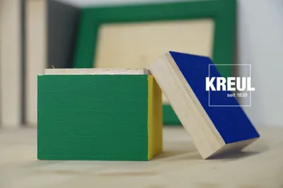 Produktbild von KREUL 75600 - Acryl Mattfarben im Set, cremig deckende, schnelltrocknende Farbe auf Wasserbasis, für viele verschiedene Untergründe geeignet, 6 x 20 ml Farbe und ein Pinsel