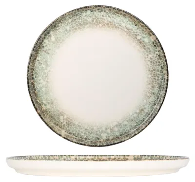 Produktbild von Kütahya Porselen Speiseteller - Rust Green - Porzellan - 27 cm