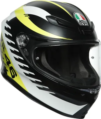 Produktbild von AGV K-6 Rapid 46 Helm, schwarz matt/gelb, S  (55/56)