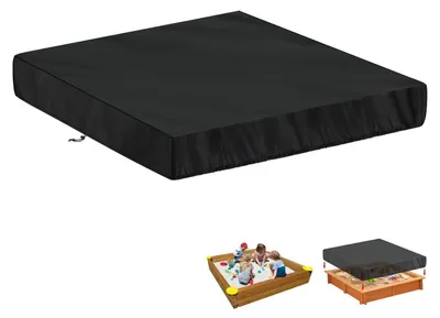 Produktbild von Sandkasten Abdeckung Plane 160x160x20cm wasserdicht staubdicht 420D Oxford