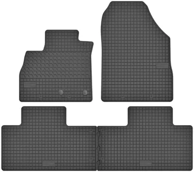 Image de Tapis de sol en caoutchouc pour Renault Scenic IV 2015-2022 (monospace) – 4 pièces, noirs, sur mesure