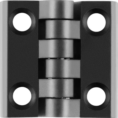 Produktbild von S-POLYTEC Scharniere, Möbelscharniere, Türscharniere aus Kunststoff und Zinkdruckguss für Möbel und Konstruktionsprofile (1, 50mm x 50mm Kunststoff)