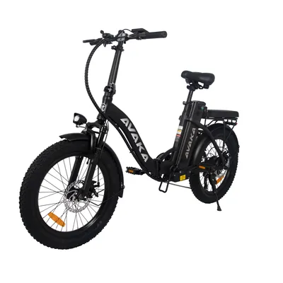 Productafbeelding van Opvouwbare elektrische fatbike voor volwassenen, model BZ20PLUS, geschikt voor elk terrein, met spaken, 48V 18,2Ah accu, maximaal draagvermogen 120 kg, zwart