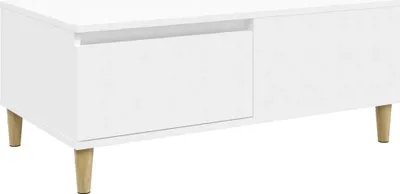 Obrázok produktu pre vidaXL Konferenčný stolík biely 90x50x36,5 cm odvodený výrobok z dreva