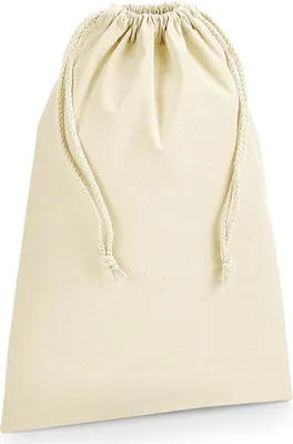 Image de Westford Mill W266 | Sac de jute en coton organique de première qualité 14 x 20,5 (XS) - Couleur : Natural - Taille : XS