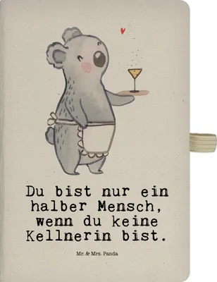 Produktbild von Mr. & Mrs. Panda notizbuch Kellnerin Herz - Transparent - Geschenk, Restaurant, Skizzenbuch, Lustig, Adressbuch, Journal, Tagebuch, Spruch, Ausbildung, Jubiläum, a4