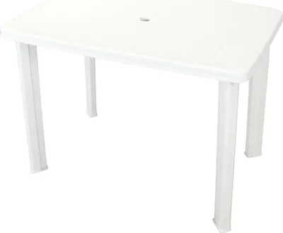 Produktbild von "2026 Promotion" Gartentisch Weiß 101x68x72 cm Kunststoff - Gartentische CC26242