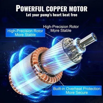 Image de Pompe de puisage profonde 1100 W - Pompe à eau en acier inoxydable avec une hauteur de refoulement de 105 mètres - Idéale pour les puits et l'irrigation