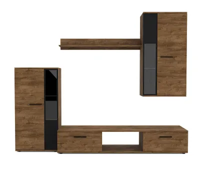 Produktbild von AX LIVING Hochwertige Wohnwand Formilo 240 cm – Modern & Lefkas Eiche