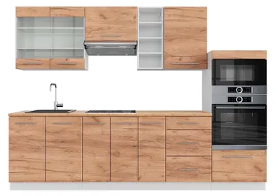 Obrázok produktu pre Kuchynský kút Vicco Fame-Line Dub Goldkraft/biela 280 cm , AP Oak, Model 42366