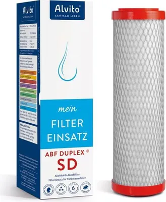 Produktbild von Alvito Wasserfilter ABF Duplex SD - Aktivkohle und Membran - 0,15 µm