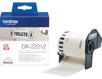 Produktbild von Brother DK-22212 Etiketten erstellendes Band Schwarz auf weiss