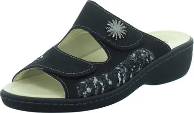 Produktbild von Longo Komfort Pantoletten stretch Damen 31303539323532 Schwarz 41 EU