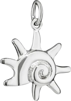 Produktbild von NKlaus 2x2cm Kettenanhänger groß Sonnenspirale 925 Silber Kettencharm-Anhänger minutiös 15287