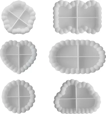 Produktbild von INF Wolkenförmige Silikon-Untersetzerform - J-224