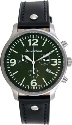 Produktbild von Aristo Herren Messerschmitt Uhr Fliegeruhr Chronograph ME-3H204L Leder