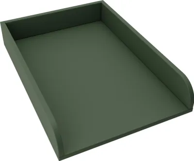 Produktbild von regalik Wickelaufsatz Universal, Wickeltischaufsatz für Kommoden in beliebiger Breite, Abnehmbar Wickelkommode aufsatz, Abgerundeten Frontplatten, Grün, 72cm x 54cm
