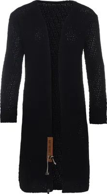 Produktbild von Knit Factory Luna Lange Strickjacke - Schwarz - 36/38