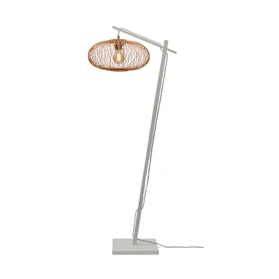 Produktbild von GOOD&MOJO - Stehleuchte Cango - Bambus Weiß/Natürlich - 62x40x150cm für Wohnzimmer, Schlafzimmer