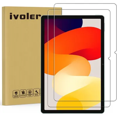 Immagine prodotto di 2 protezioni in vetro temperato per Lenovo Tab M11 / DOOGEE T30 Pro / Xiaomi Redmi Pad SE da 11 pollici, durezza 9H, qualità HD, antigraffio