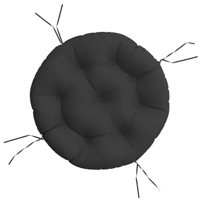 Immagine prodotto di vidaXL Cuscino rotondo nero Ø 60 x 11 cm Tessuto Oxford