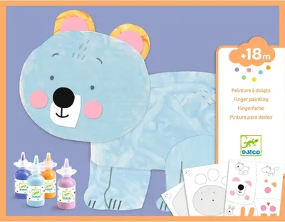 Produktbild von Kreatives Malbuch für Kinder: Entdecke durch Farben, Djeco