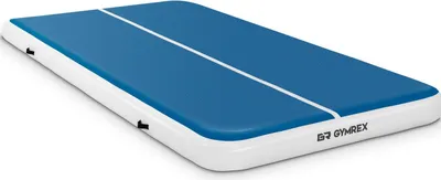 Produktbild von Gymrex Nafukovací gymnastická podložka - 300 x 200 x 20 cm - 300 kg - modrá/bílá
