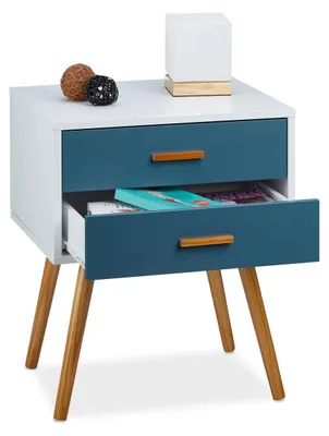 Obrázek produktu pro Skandinávská komoda s dvěma zásuvkami, retro design
