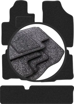Produktbild von ANTHRA Auto-Fußmatten für: Hyundai SantaFe II 7-Sitzer (2006-2012)