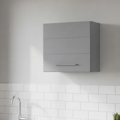 Image de Moiola - Placard de Cuisine, 60x30x57h cm Gris, un Tiroir