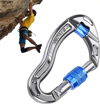 Produktbild von Kletterkarabiner, Karabiner für Klettern, hochfeste Karabiner für Klettern, große Sicherheitsclips für Klettern, Erinnerung und Bergsteigen