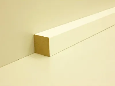 Produktbild von B.S. Bauprogramm Quadratleiste 200 cm 25 x 25 mm weiß