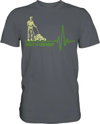 Produktbild von Rasenmäher T-Shirt Garten Humor Gärtner Gartenarbeit Geschenk – Dark Grey / S