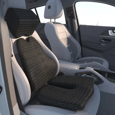 Obrázok produktu pre Ergonomická sedacia podložka s oporou pre spodnú časť chrbta, určená na stoličku