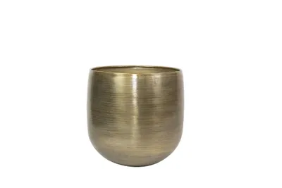 Produktbild von Ter Steege Blumentopf, Aluminium, Gold, Durchmesser 38 cm, Höhe 35 cm