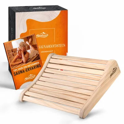 Zdjęcie produktu dla Podgłówek do sauny, drewniany, ergonomiczny
