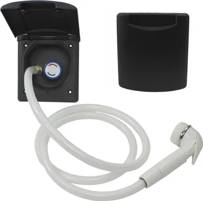 Immagine prodotto di ABL acqua presa esterna tubo doccia esterno caravan camper doccia miscelatore nero
