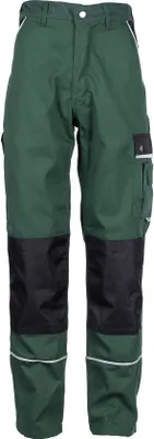Produktbild von TMG STYLE Herren Arbeitshose Canvas mit Cordura Knietaschen Grün Grau, 50, grün