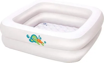 Produktbild von Weißes aufblasbares Babybad für Zuhause und Reise
