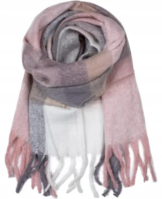 Produktbild von Agrafka Flauschiger Warmer Karierter Schal