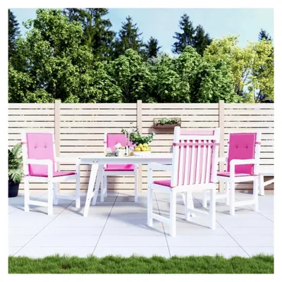 Produktbild von Niedriglehner-Auflagen 4 STK. Rosa Stoff